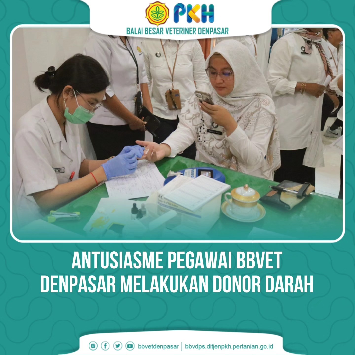 Donor Darah Bersama Balai Besar Veteriner Denpasar